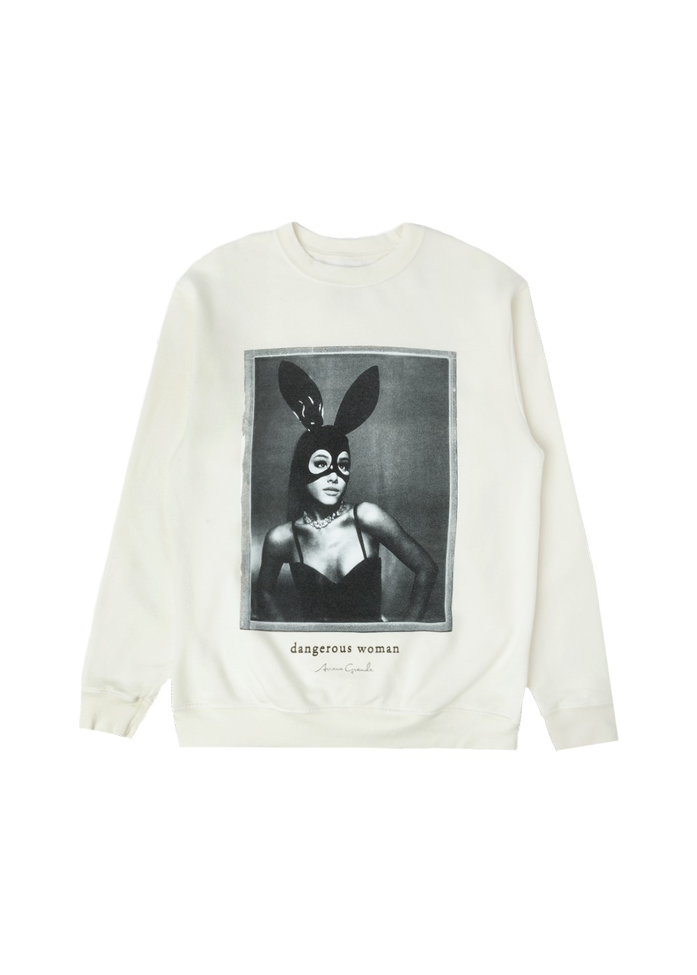 Ariana Grande Dangerous Woman Cream Crewneck — Official DW Era Apparel