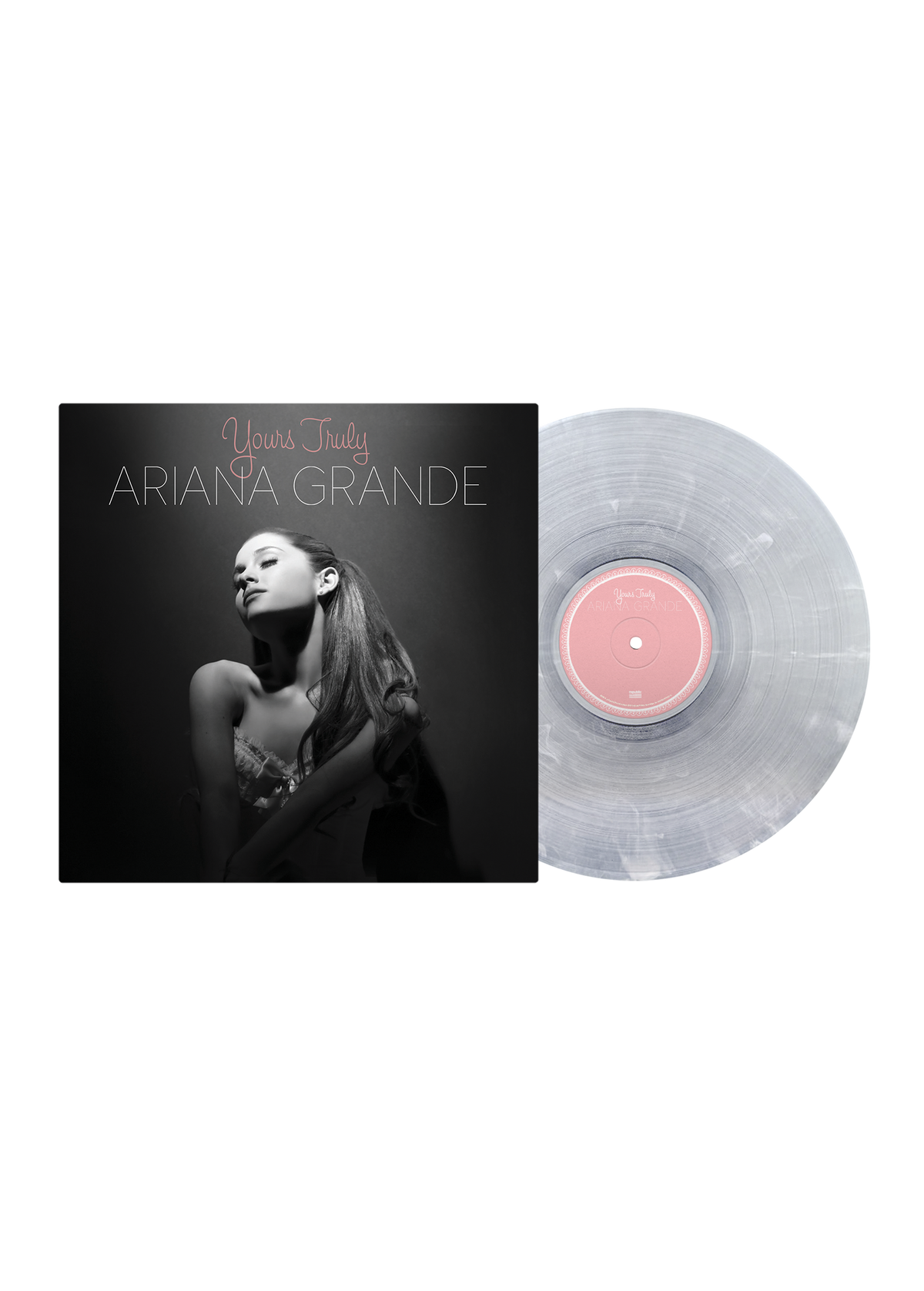 yours truly lp (clear & white swirl)