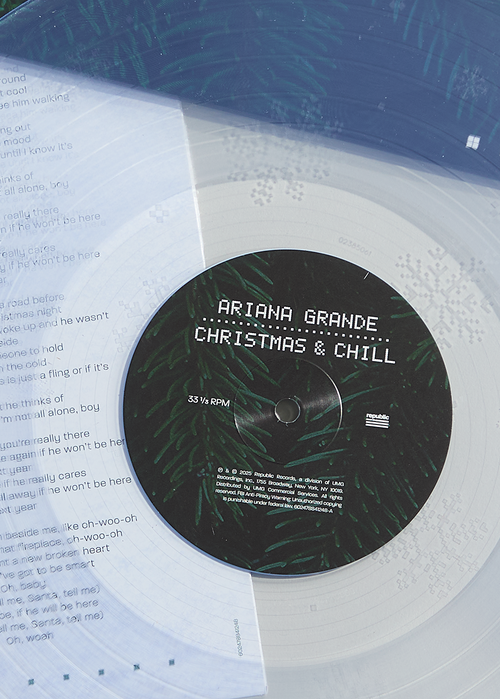 christmas & chill 10th anniversary edition lp (clear w/ snowflake etching)