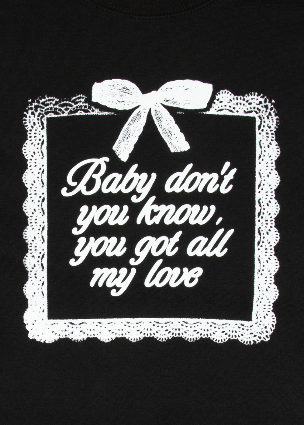 yours truly 10th anniversary all my love crewneck