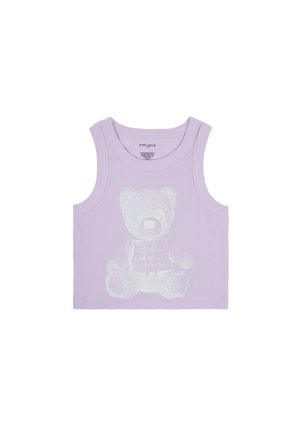 teddy ribbed tank top
