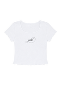 petal ripped photo baby tee