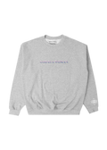 god is a woman puff print crewneck