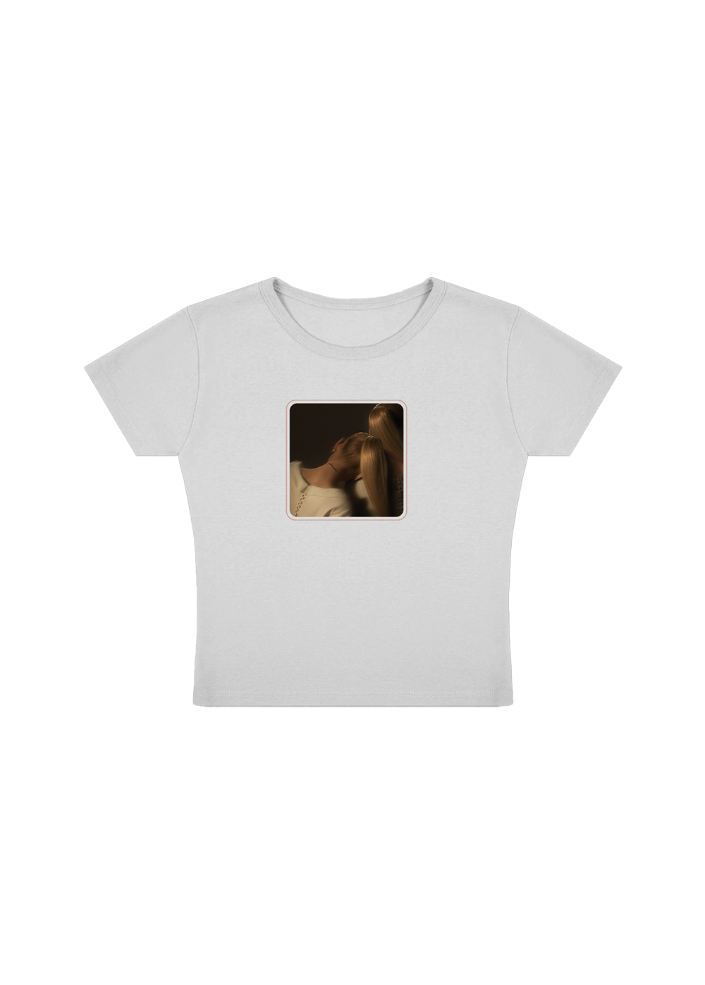 ag7 cropped white t-shirt
