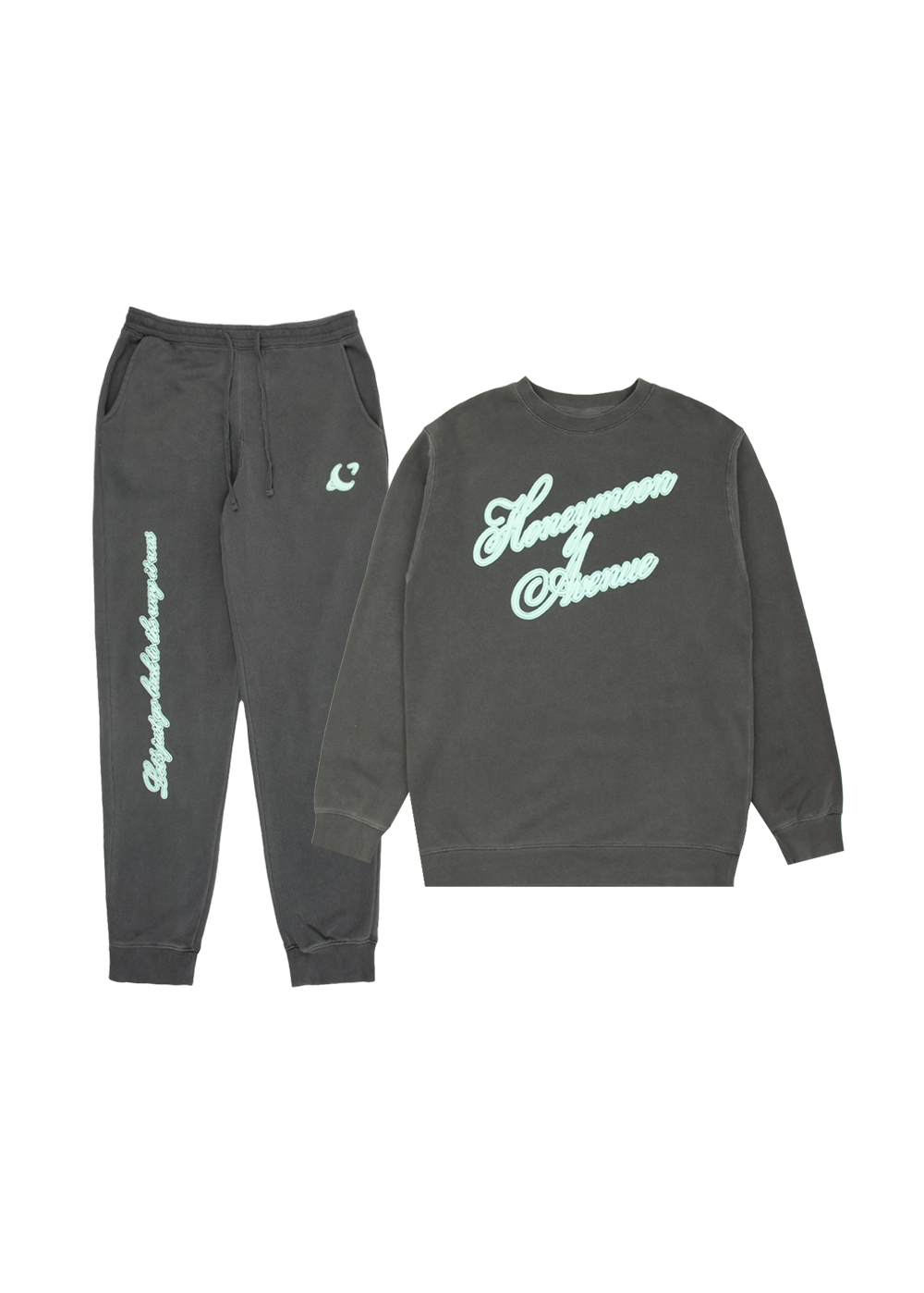 yours truly 10th anniversary honeymoon avenue crewneck + sweatpants