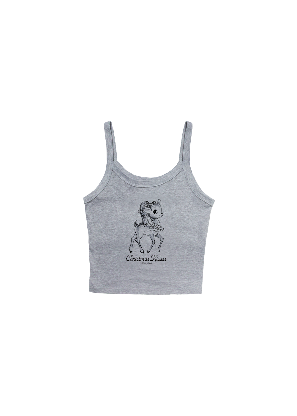 Christmas Kisses Cropped Tank Top